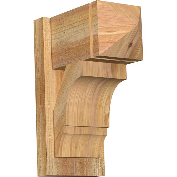 Ekena Millwork Balboa Arts & Crafts Rough Sawn Outlooker, Western Red Cedar, 8"W x 14"D x 18"H OUT08X14X18BOA03RWR - main